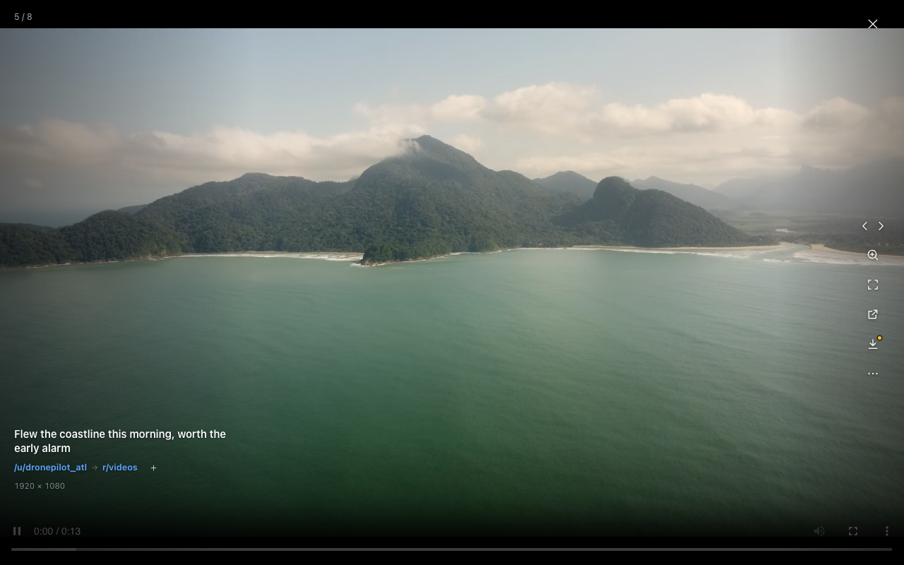 Landscape Reddit video in Rexplorer